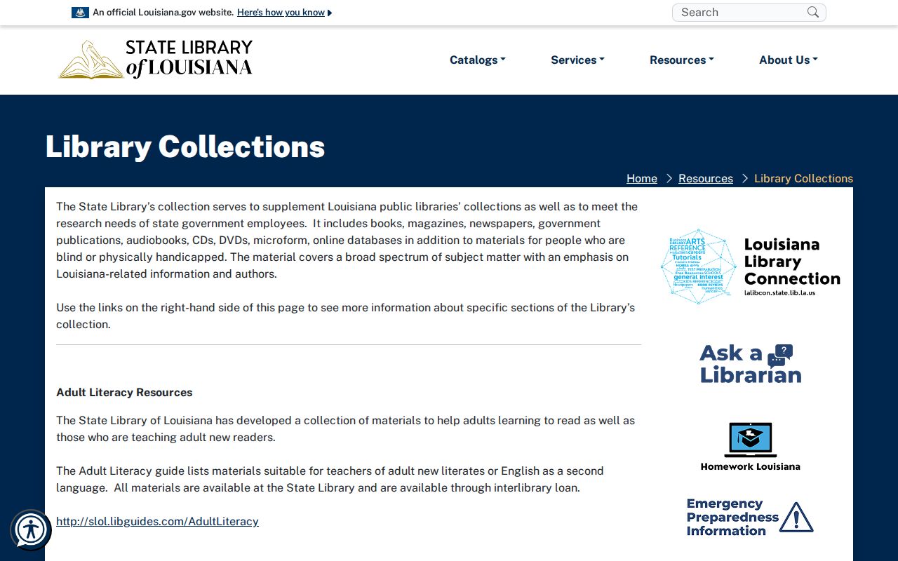 Louisiana State Library collections page for researching past LaPlace residents and address history